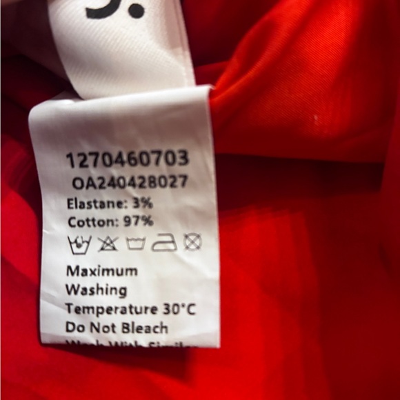 Commense Timeless Red Button-Front Sleeveless Fitted Mini Dress Small - Picture 3 of 7